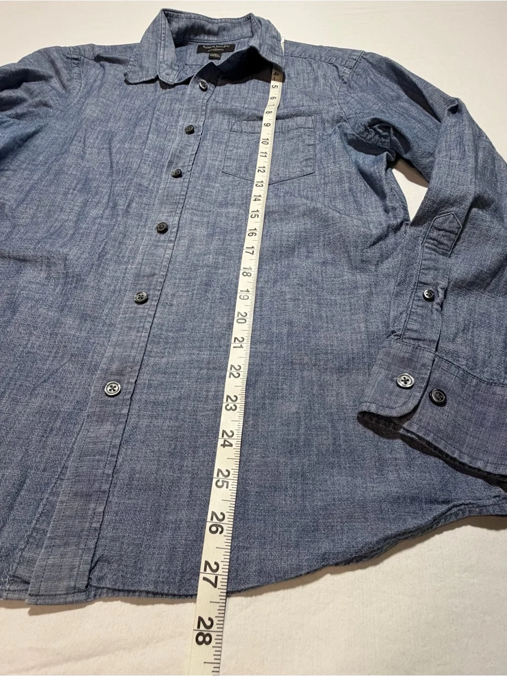 Banana Republic Soft Wash Slim Fit Chambray Button-Down Shirt